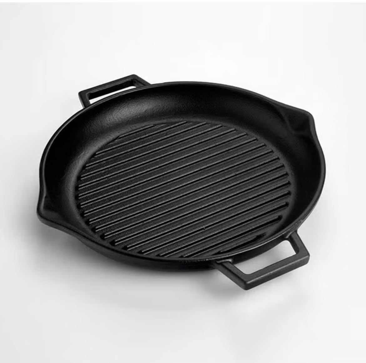 32 Cm Dual Handle Cast Iron Deep Grill